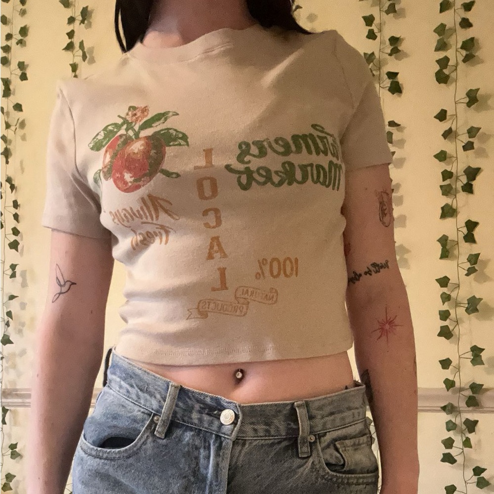 Forever 21 farmers market baby tee